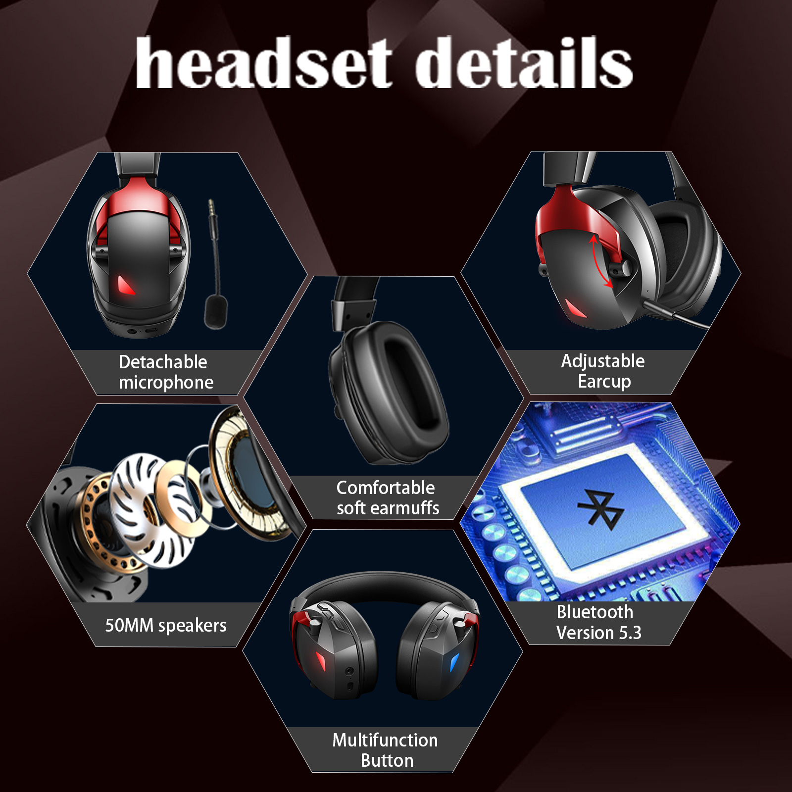 Wireless Gaming Headset with D - Gaming Headset Rgb 评论和价格