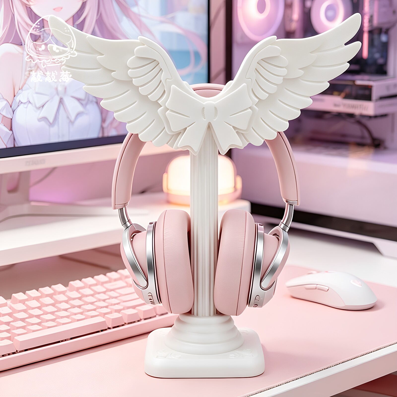 Cute Angel Wing Headset Holder - Headphone Stand Desk 评论和价格